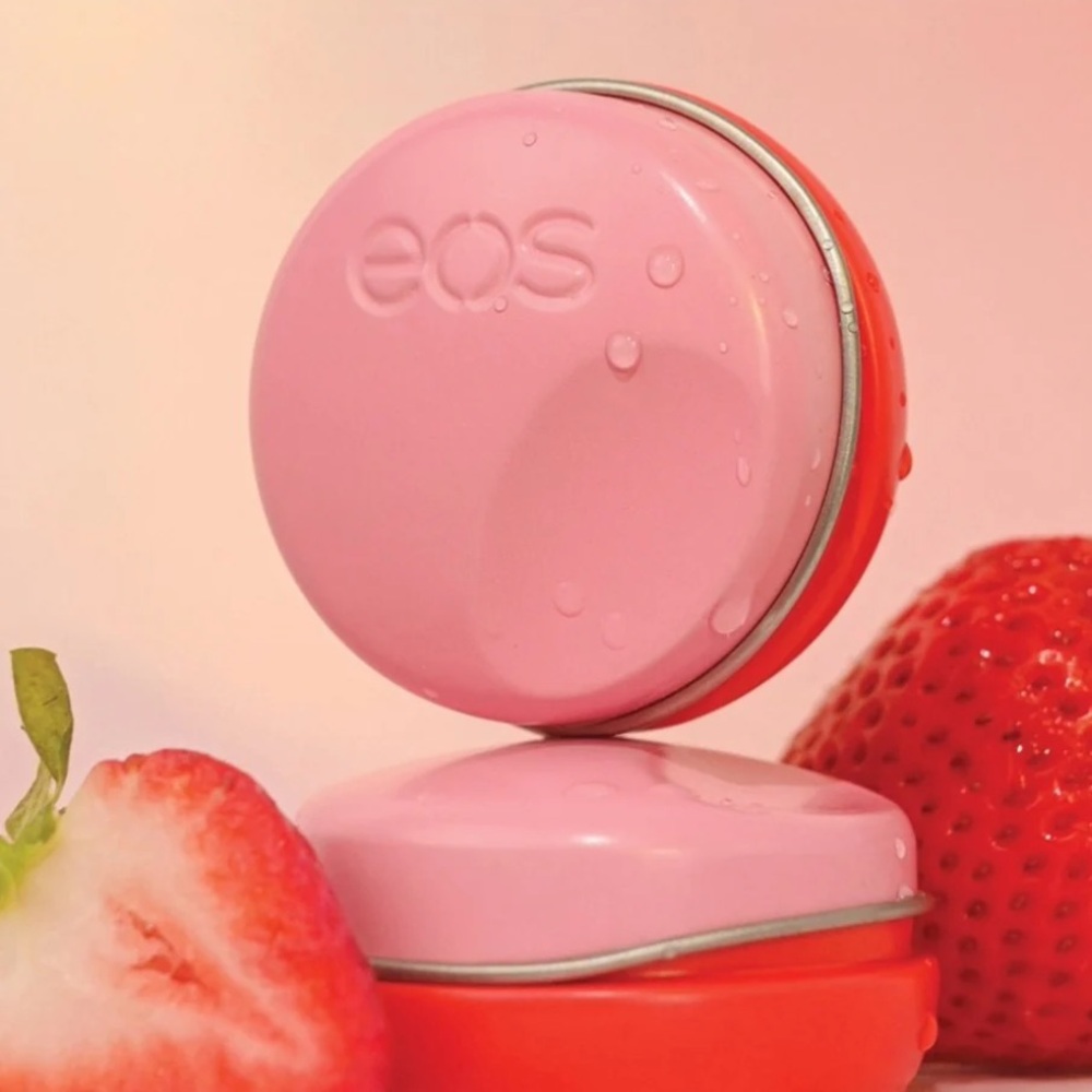 Price FIRM New eos Plant-Based Vegan Lip Salve- Strawberry Sorbet